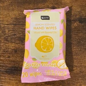 b.pure Lemon Scented Hand Wipes